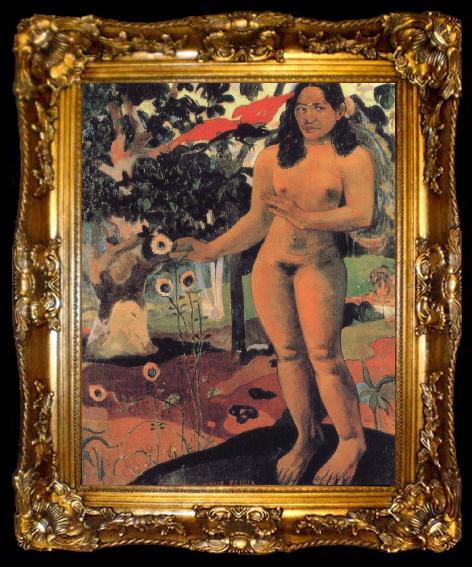 framed  Paul Gauguin tbe delicious eartb, ta009-2